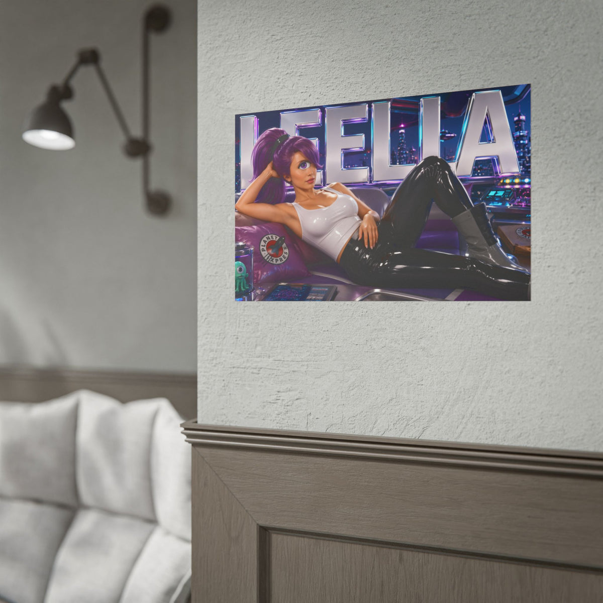 Turanga Leela Character Poster Futurama Wall Decor Collectible Art Print
