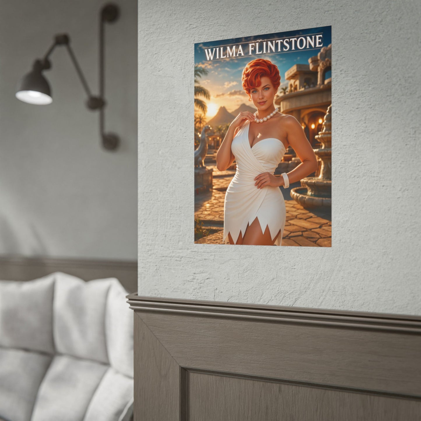 Wilma Flintstone The Flintstones Poster Cartoon Wall Art Print