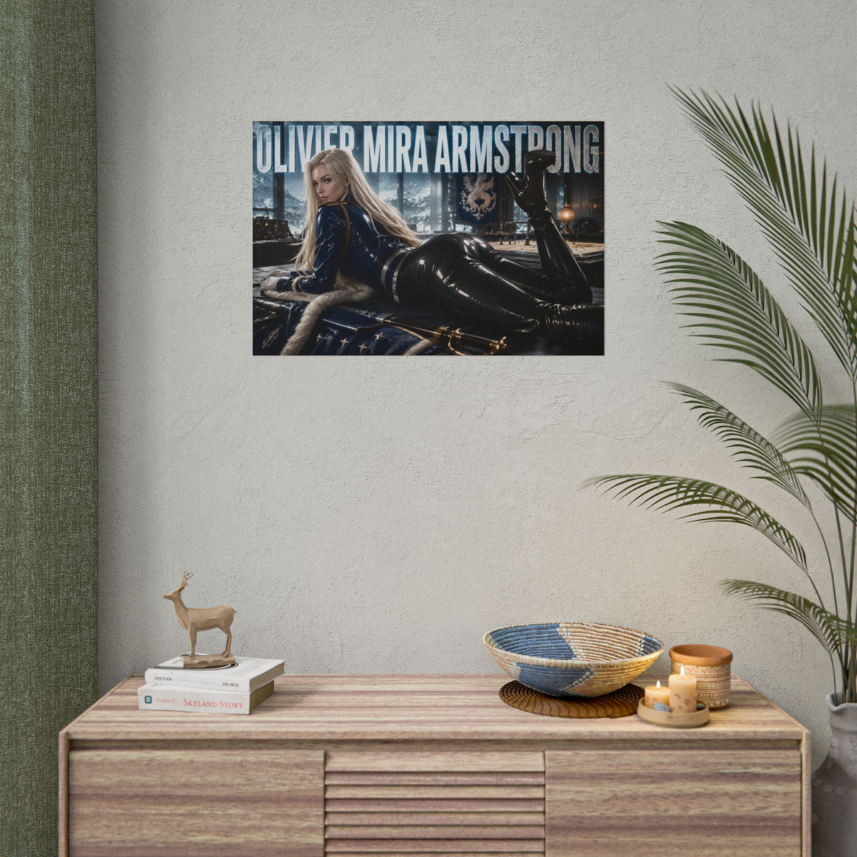 Olivier Mira Armstrong Fullmetal Alchemist Poster Wall Art Character Room Decor