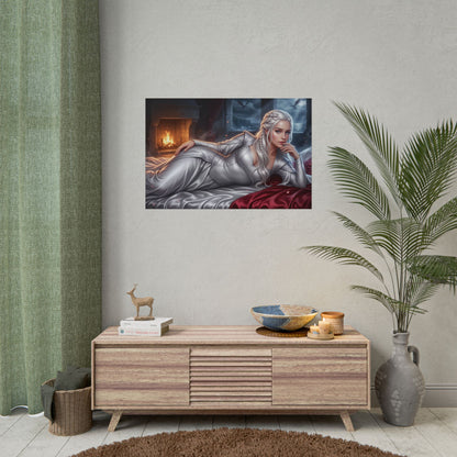 Daenerys Targaryen Poster, Fantasy Wall Art, Elegant Room Decor