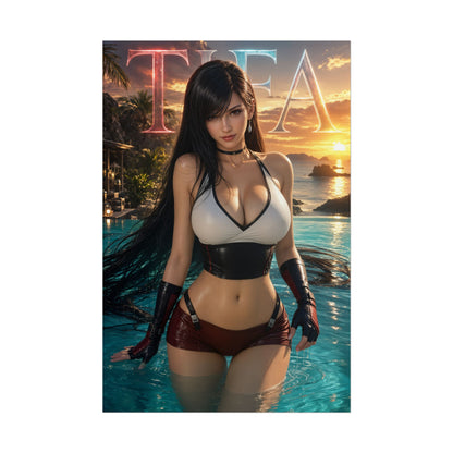 Gaming Room Poster Fantasy Fighter Character Art Wall Decor Collector Print