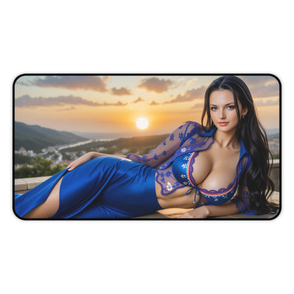 Nico Robin Gaming Mouse Pad, One Piece Desk Mat, Anime Scholar Girl Setup