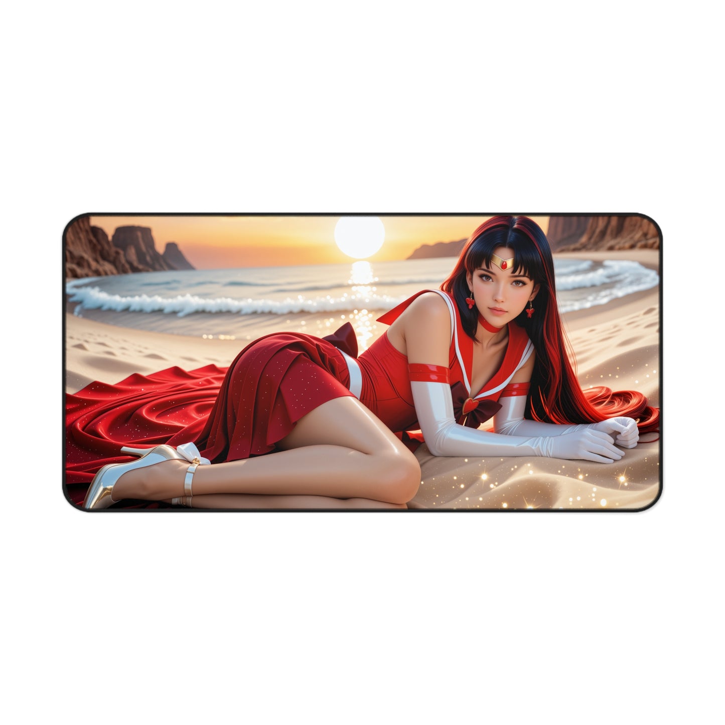 Килимок для столу Sailor Mars, килимок для миші Sailor Moon, декор для столу з аніме-дівчиною
