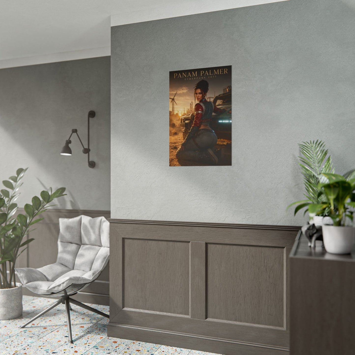 Panam Palmer Poster, Cyberpunk 2077 Wall Art, Gaming Print, Gamer Decor