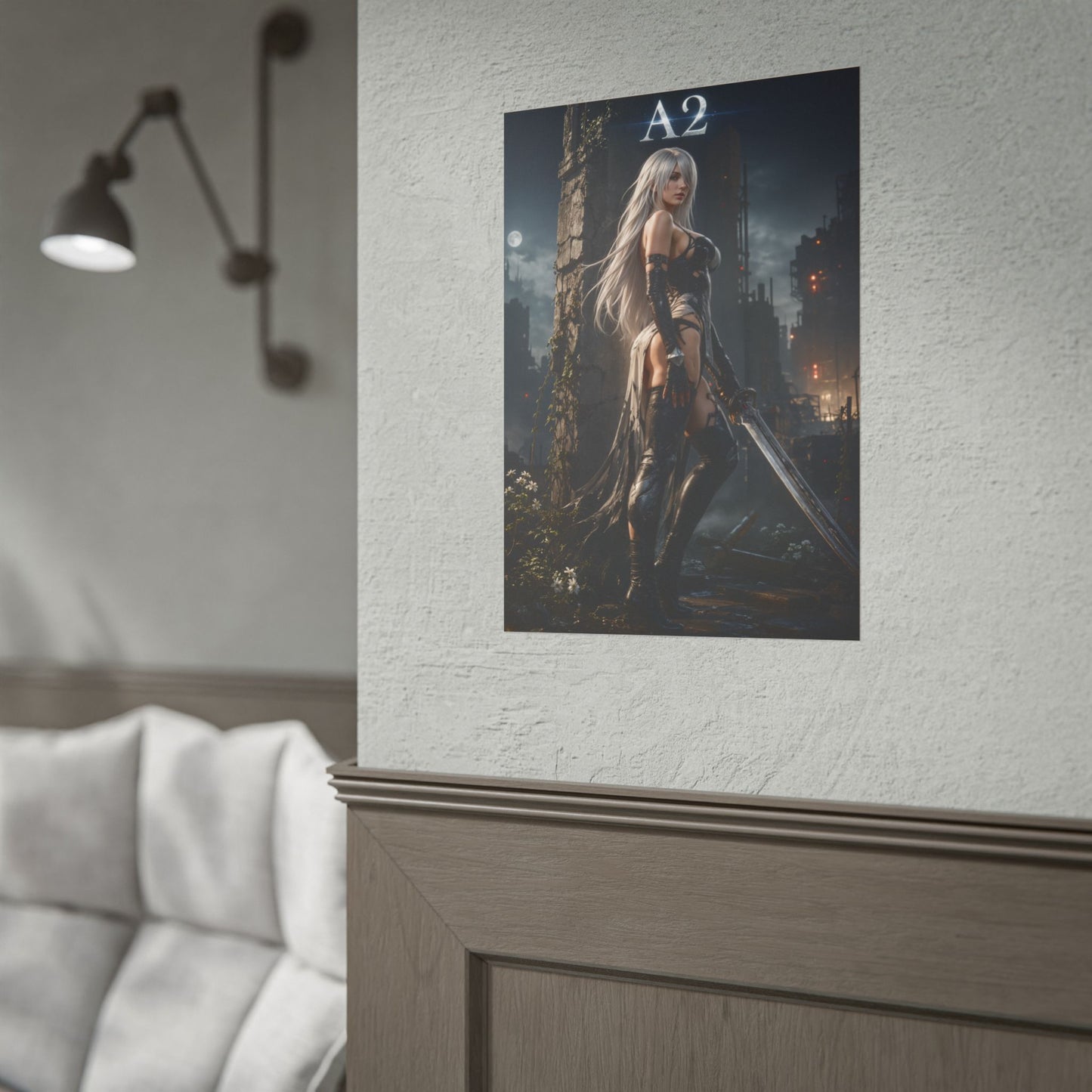 NieR Automata A2 Android Poster Video Game Wall Art Print