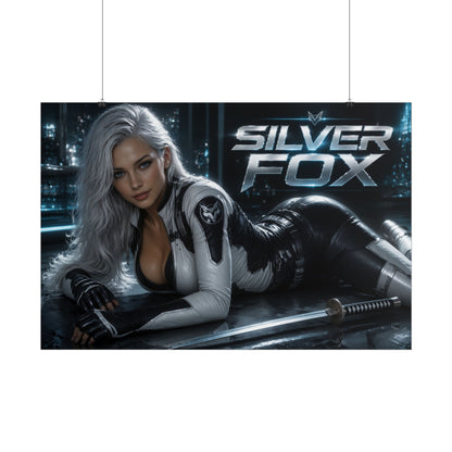 Silver Fox Comic Poster Character Wall Art Collector Room Decor Art Print