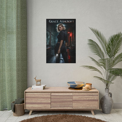 Grace Ashcroft Poster, Survival Horror Wall Art, Gaming Print Decor