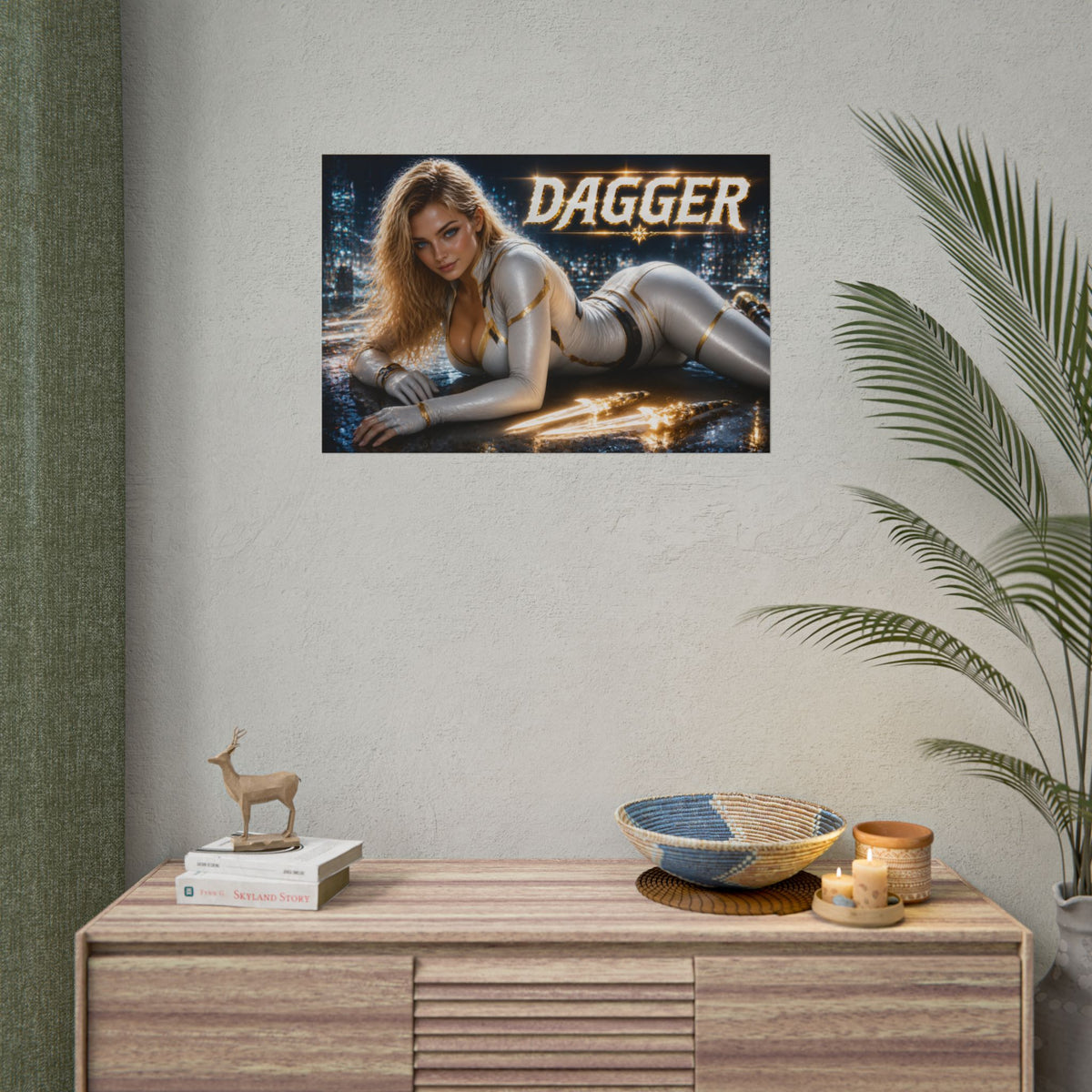 Dagger Character Poster Comic Style Wall Decor Bedroom Collector Gift