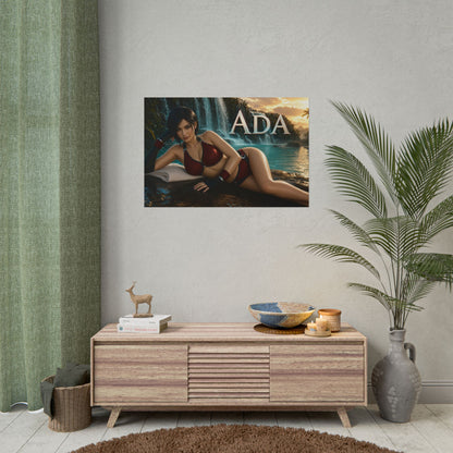 Ada Wong Character Poster Gaming Setup Wall Decor Collector Print