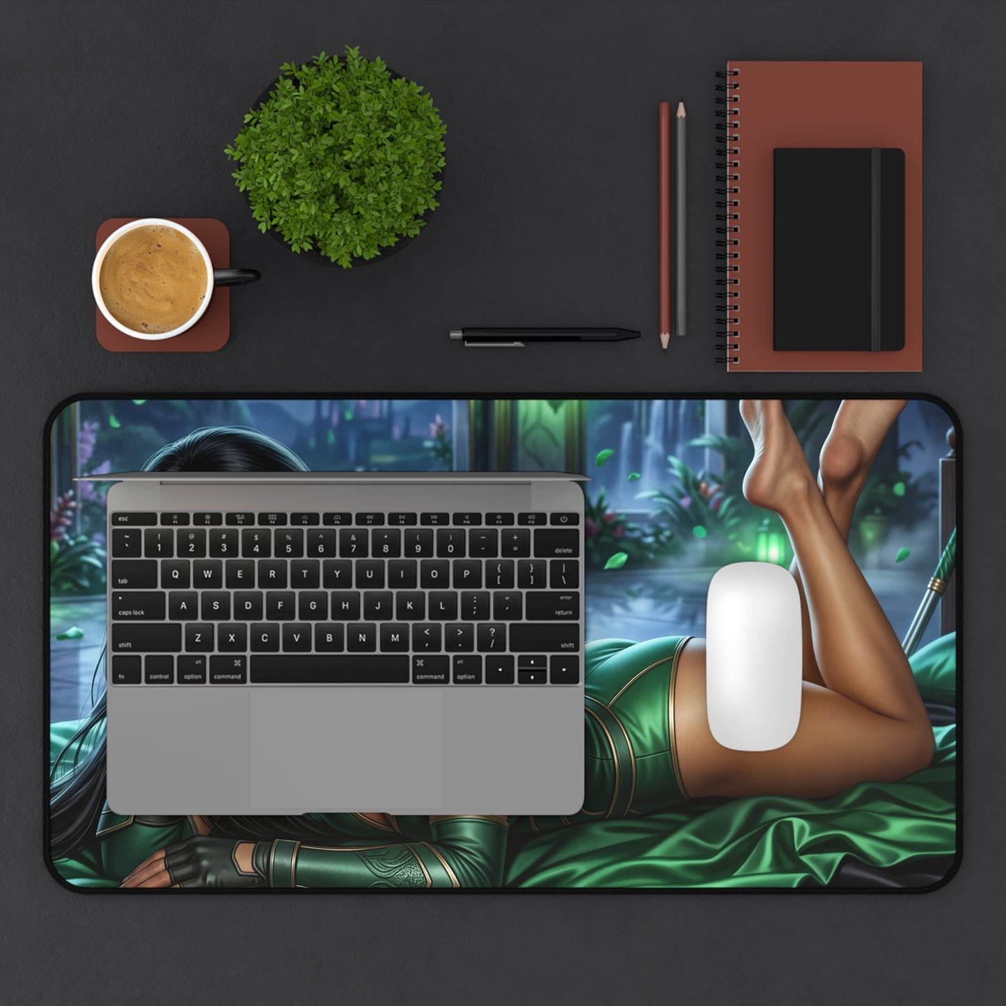 Mortal Kombat Mouse Pad, Jade Desk Mat, Gamer Gift XXL