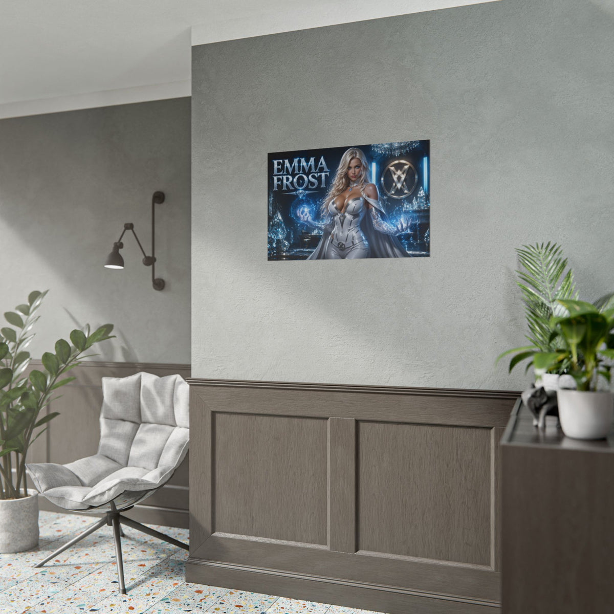 Emma Frost Comic Poster Character Wall Art Collector Room Decor Art Print