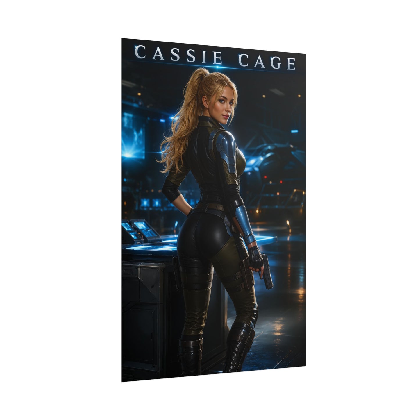 Cassie Cage Mortal Kombat Poster MK Gaming Wall Art Print