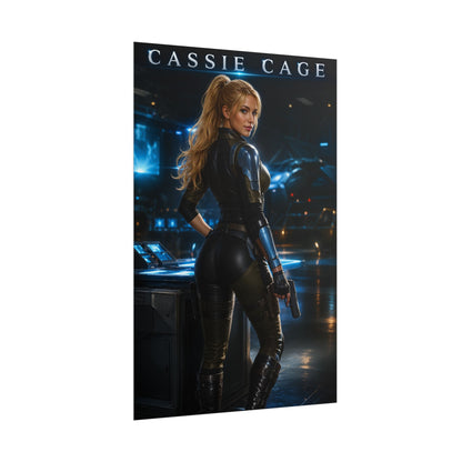 Cassie Cage Mortal Kombat Poster MK Gaming Wall Art Print