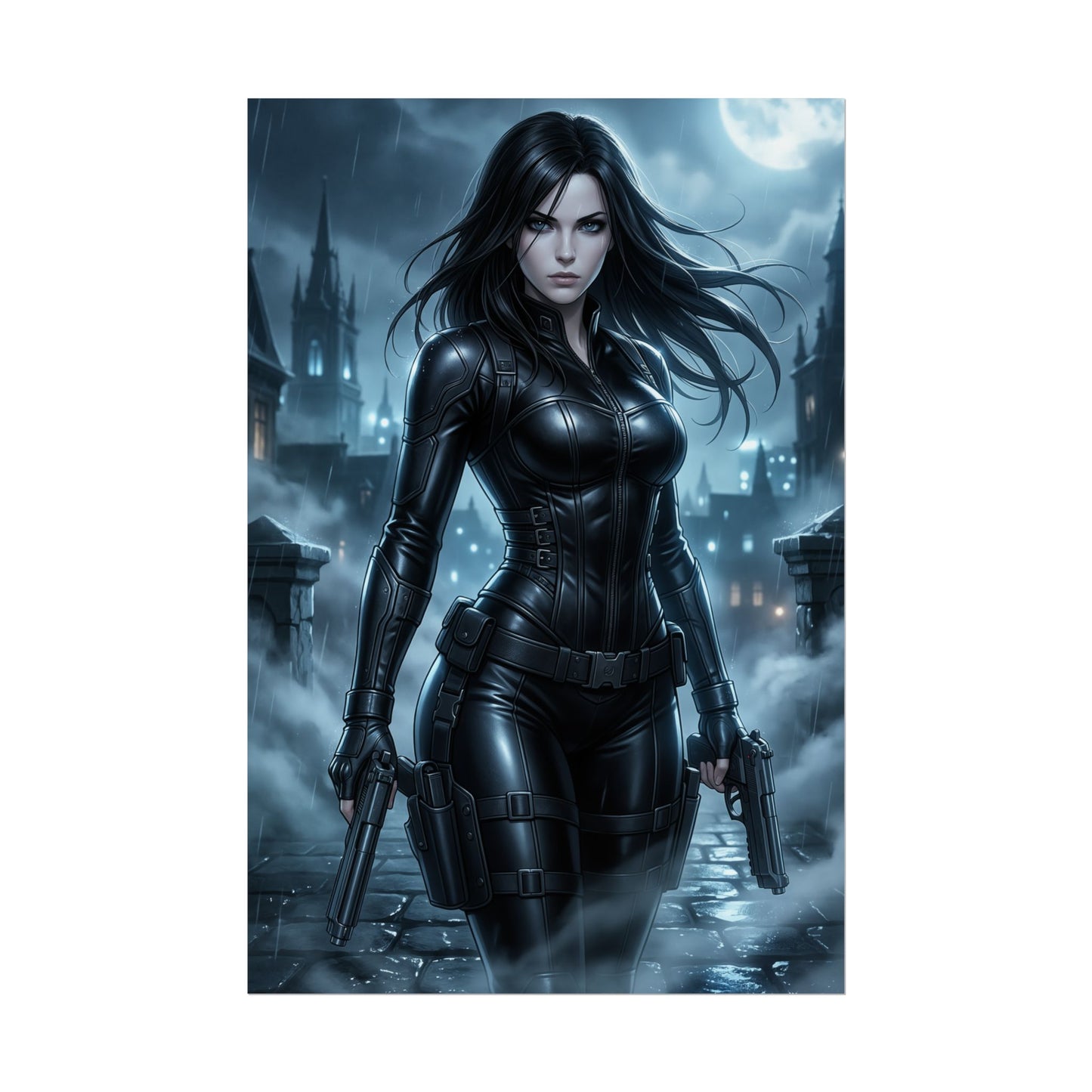 Selene Underworld Poster Vampire Woman Wall Art Dark Fantasy Gothic Print Movie Character Gaming Room Decor Gift