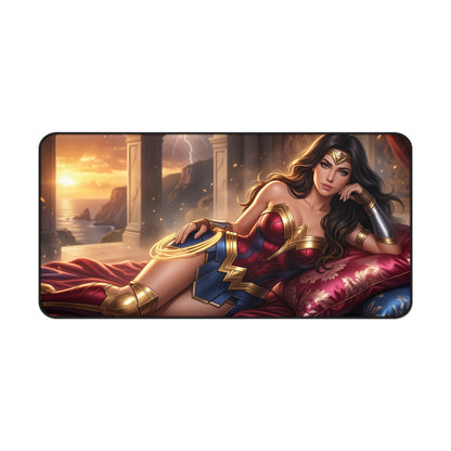 DC Comics Mouse Pad, Wonder Woman Desk Mat, Large Pad