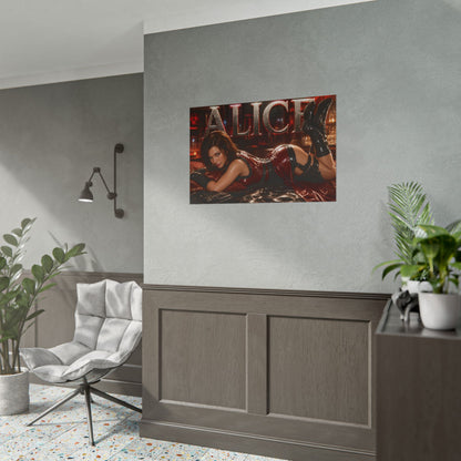 Alice Resident Evil Poster Gaming Wall Art Gamer Room Decor Collectible Print