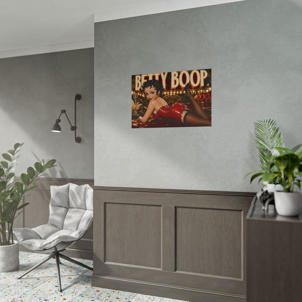 Betty Boop Betty Boop Poster Retro Cartoon Wall Art Room Decor Collectible Print