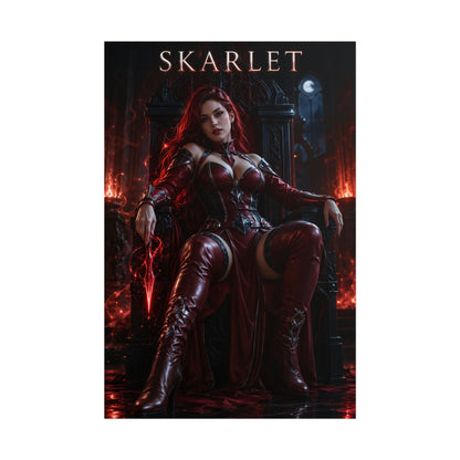 Skarlet MK Poster Mortal Kombat Gaming Wall Art Print Decor