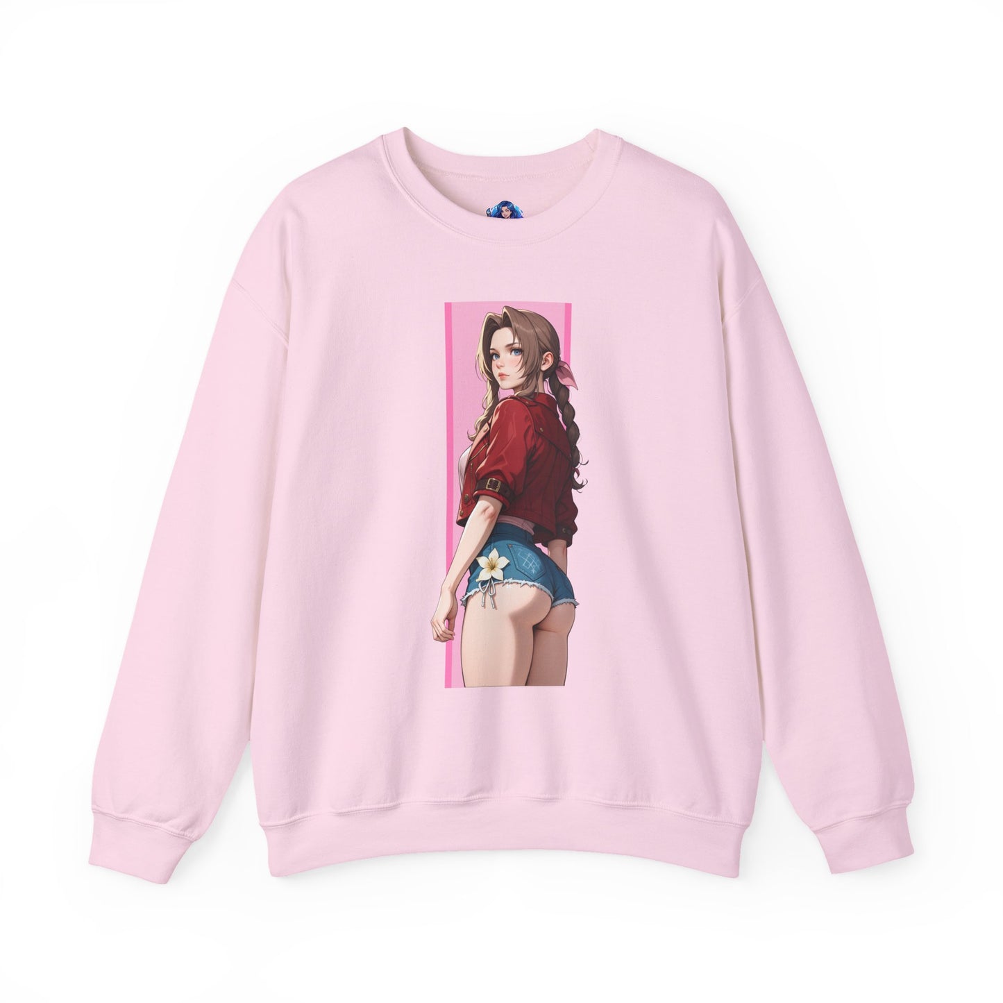 Aerith Gainsborough Sweatshirt, FFVII Crewneck, Cozy Fantasy Gaming Apparel for Fans