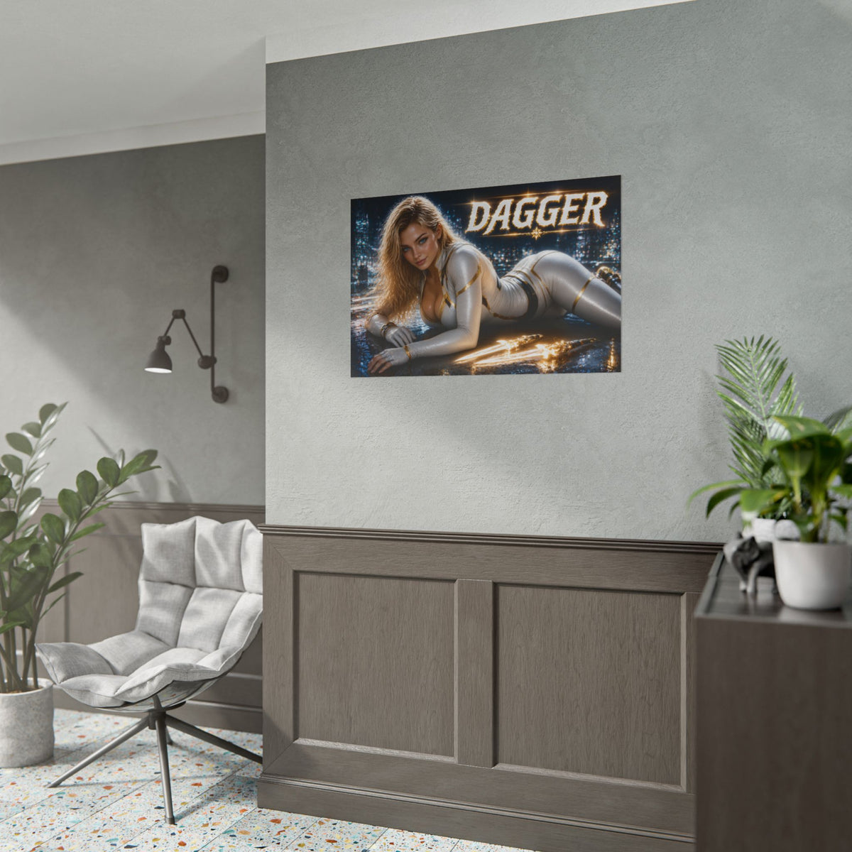 Dagger Character Poster Comic Style Wall Decor Bedroom Collector Gift