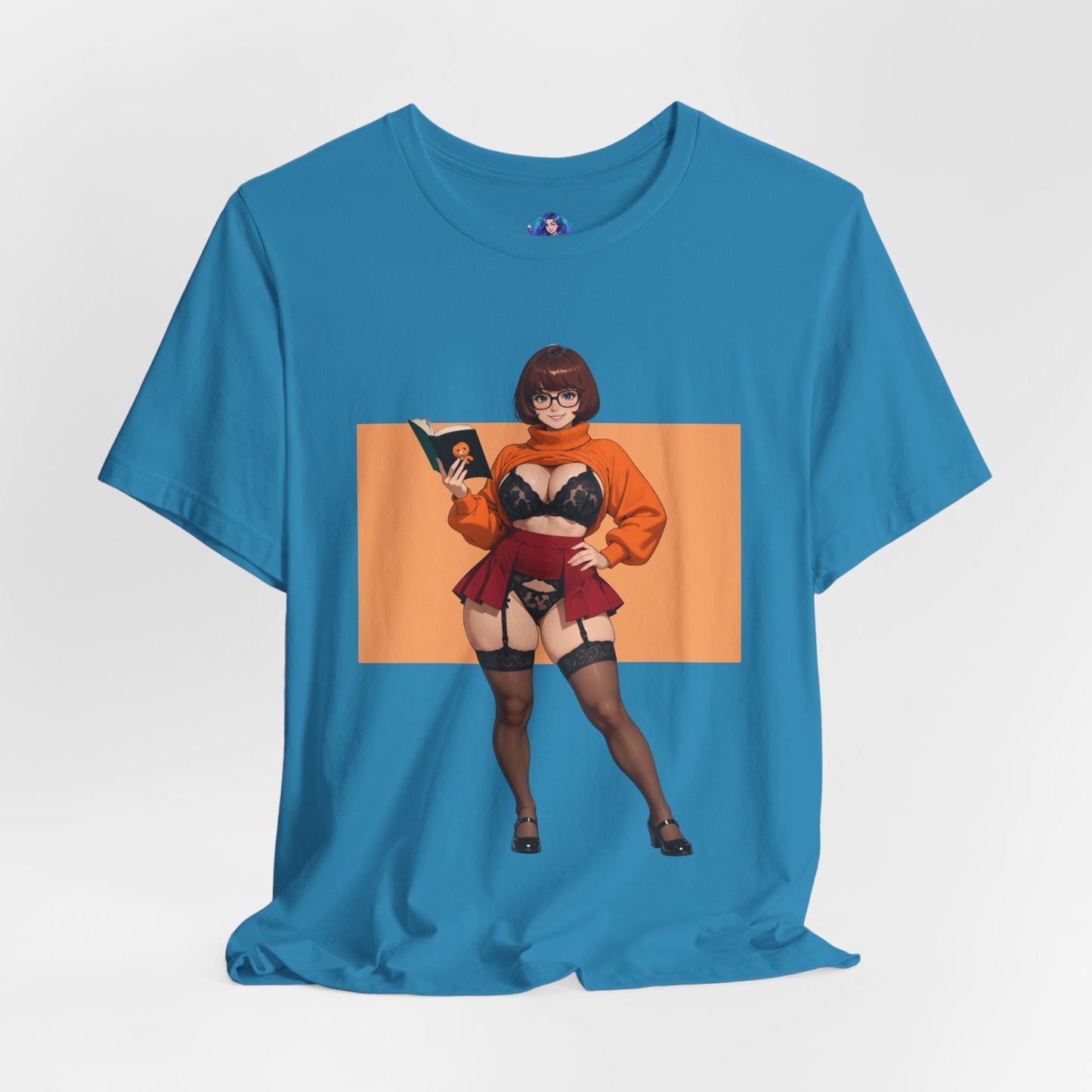 Velma Grafik-T-Shirt | Süßes Nerd-Girl-T-Shirt für Otakus und Retro-Fans | Smart-Heroine-Shirt