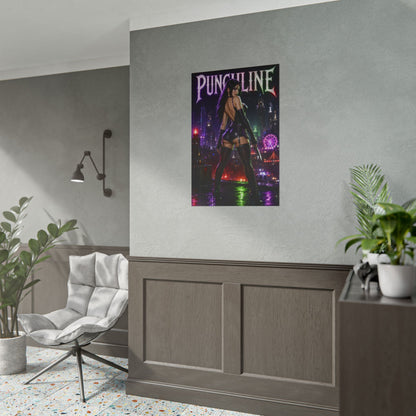 Comic Wall Art Punchline Poster Heroine Room Decor Collectible Character Print