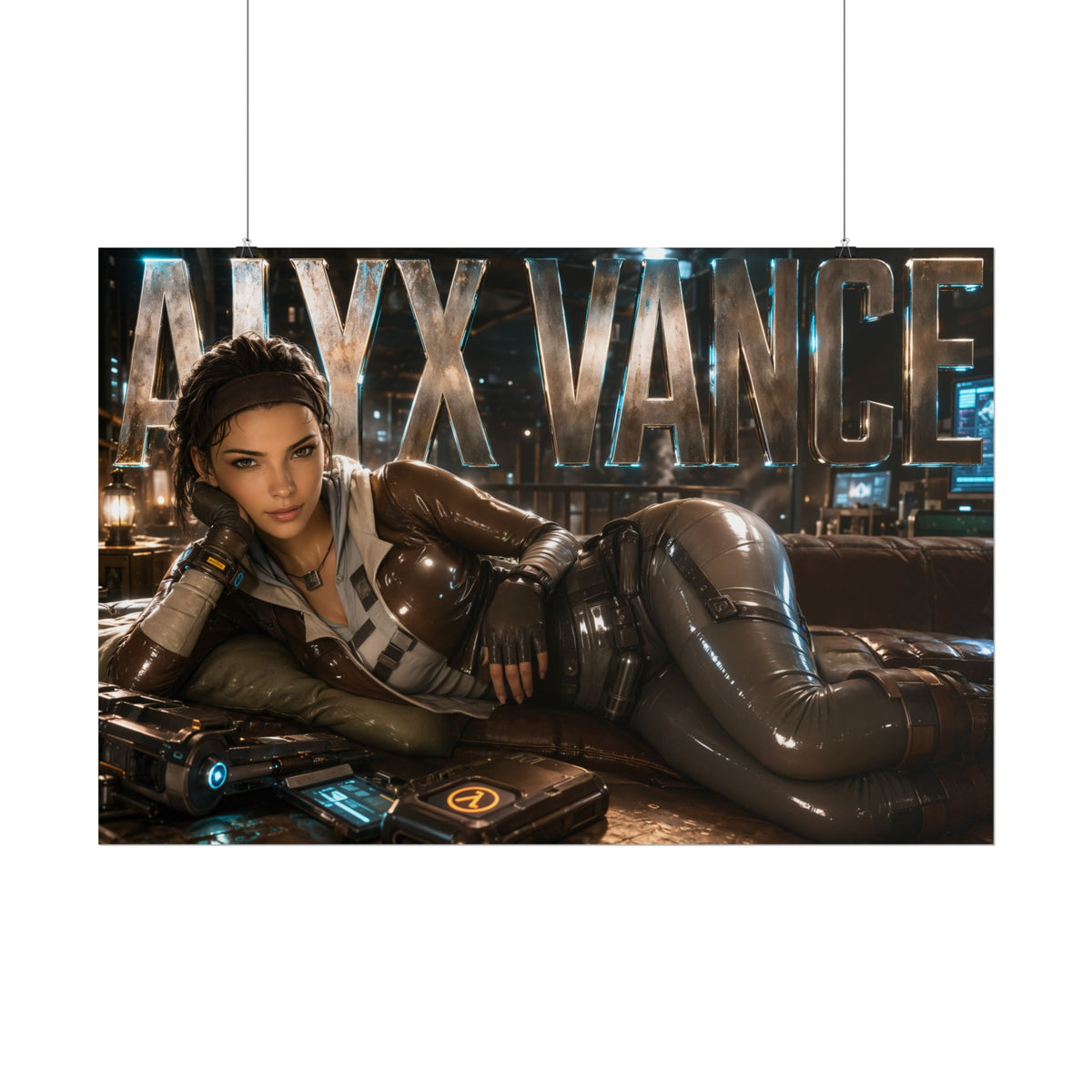 Alyx Vance Character Poster Half Life Gamer Room Wall Art Collectible Decor