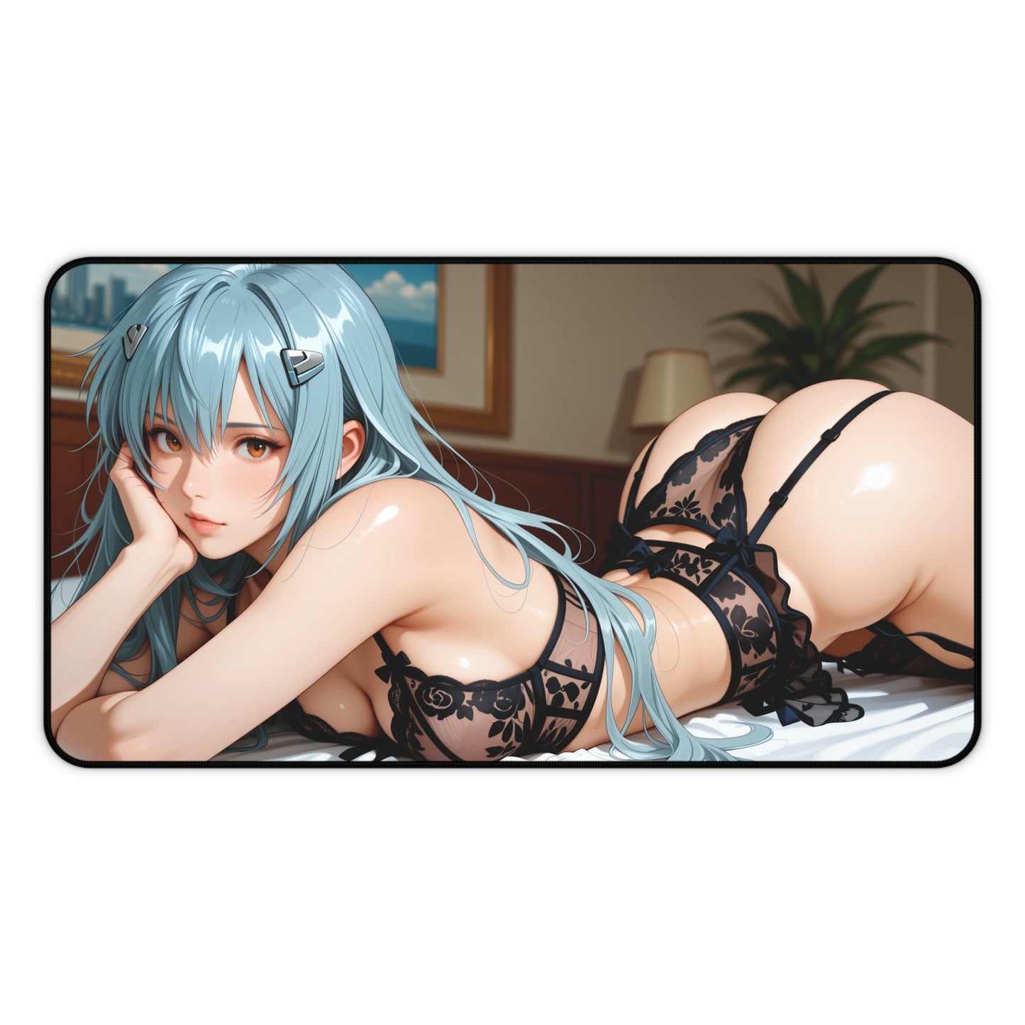 Rei Ayanami Gaming Mouse Pad, Evangelion Desk Mat, Anime Mecha Girl Setup