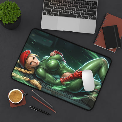 Street Fighter Mouse Pad, Cammy Desk Mat, Gamer Gift XXL