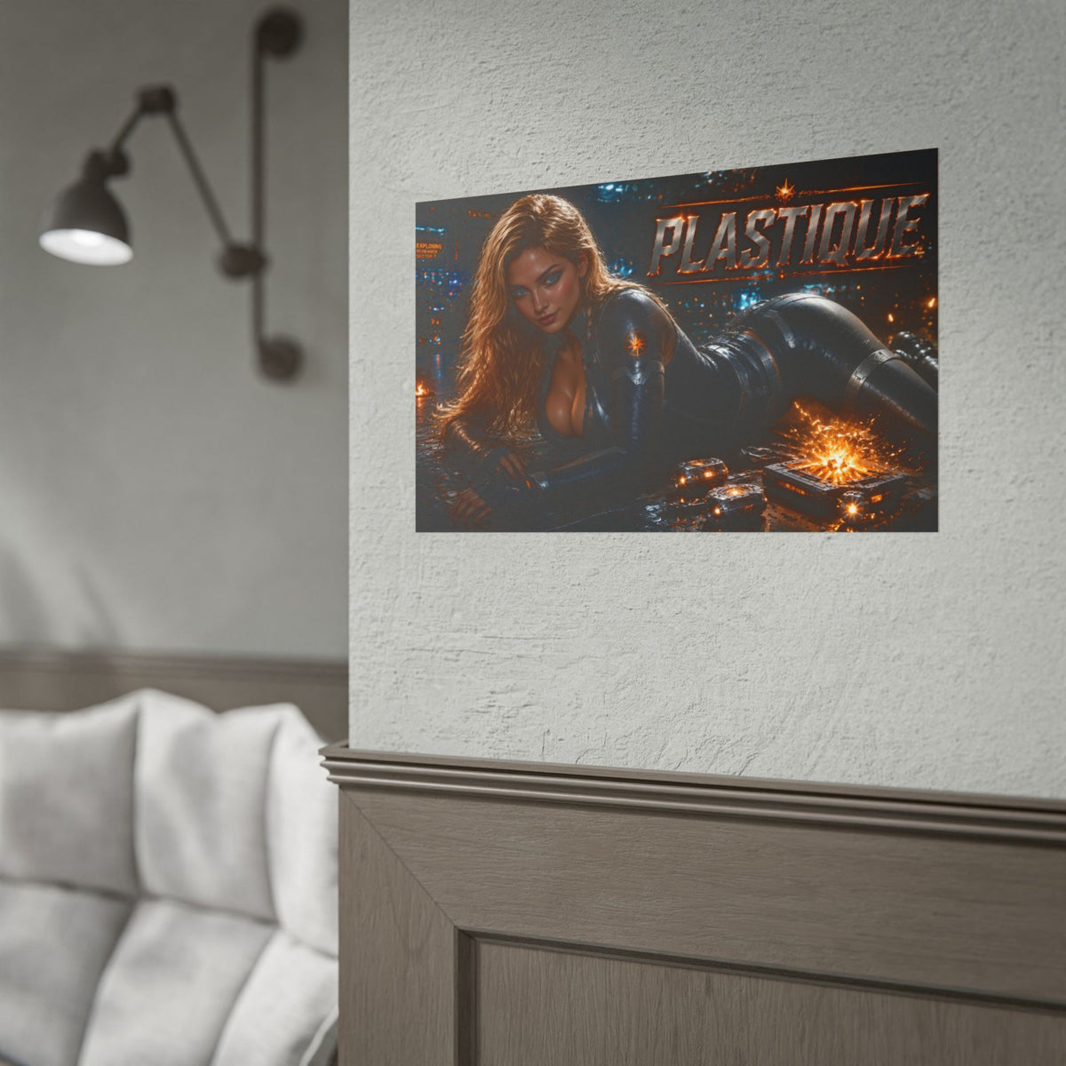 Plastique Comic Poster Character Wall Art Collector Room Decor Art Print
