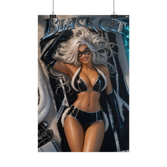 Black Cat Comic Poster Character Wall Art Collector Room Decor Art Print