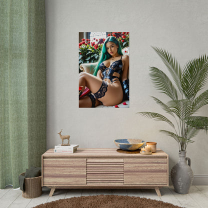 Morrigan Aensland Wall Decor – Gothic Fantasy Poster for Bedroom Setup