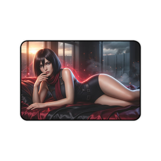 Attack on Titan Mouse Pad, Mikasa Desk Mat, Gamer Gift XXL