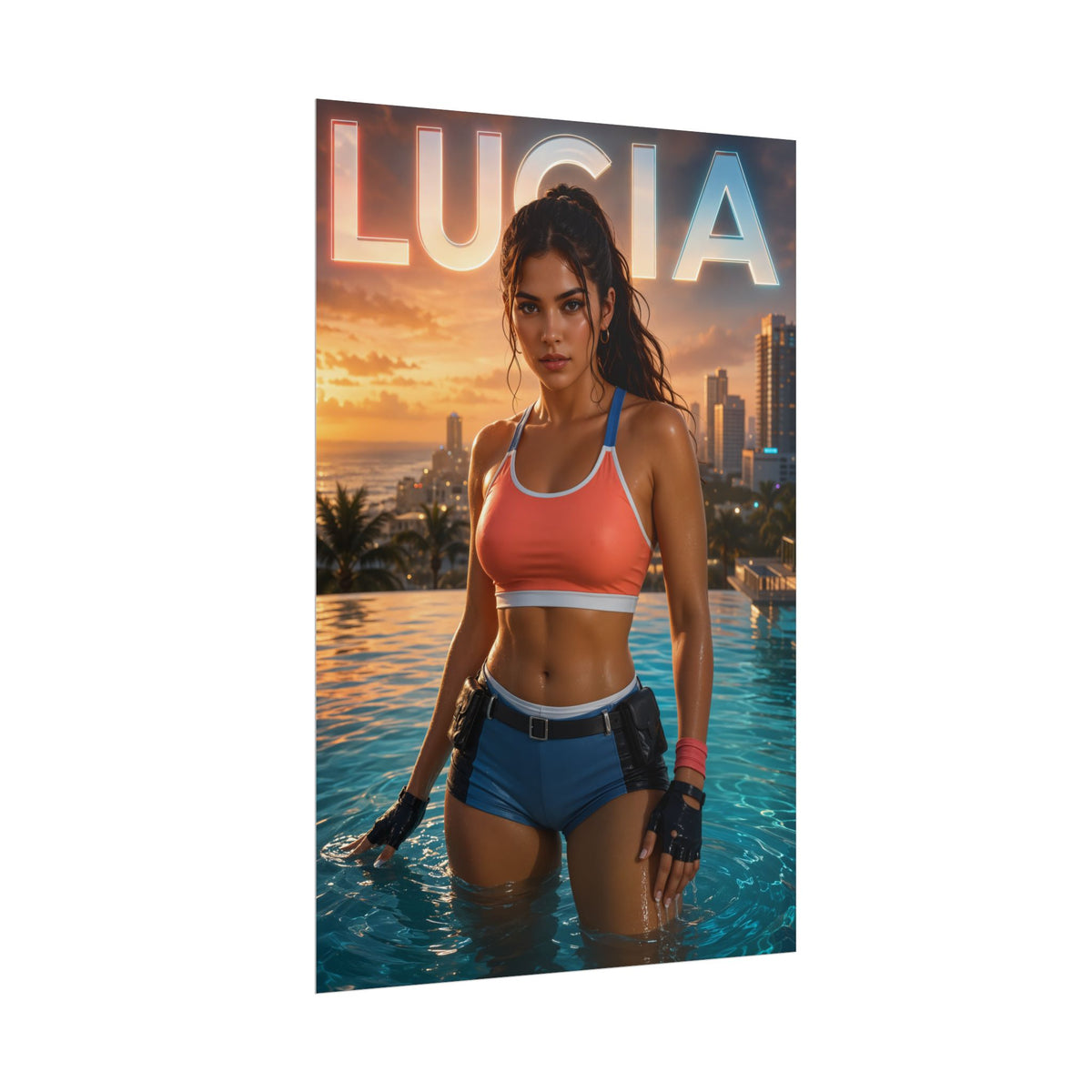 Game Room Decor Lucia Wall Art Poster Collectible Character Print