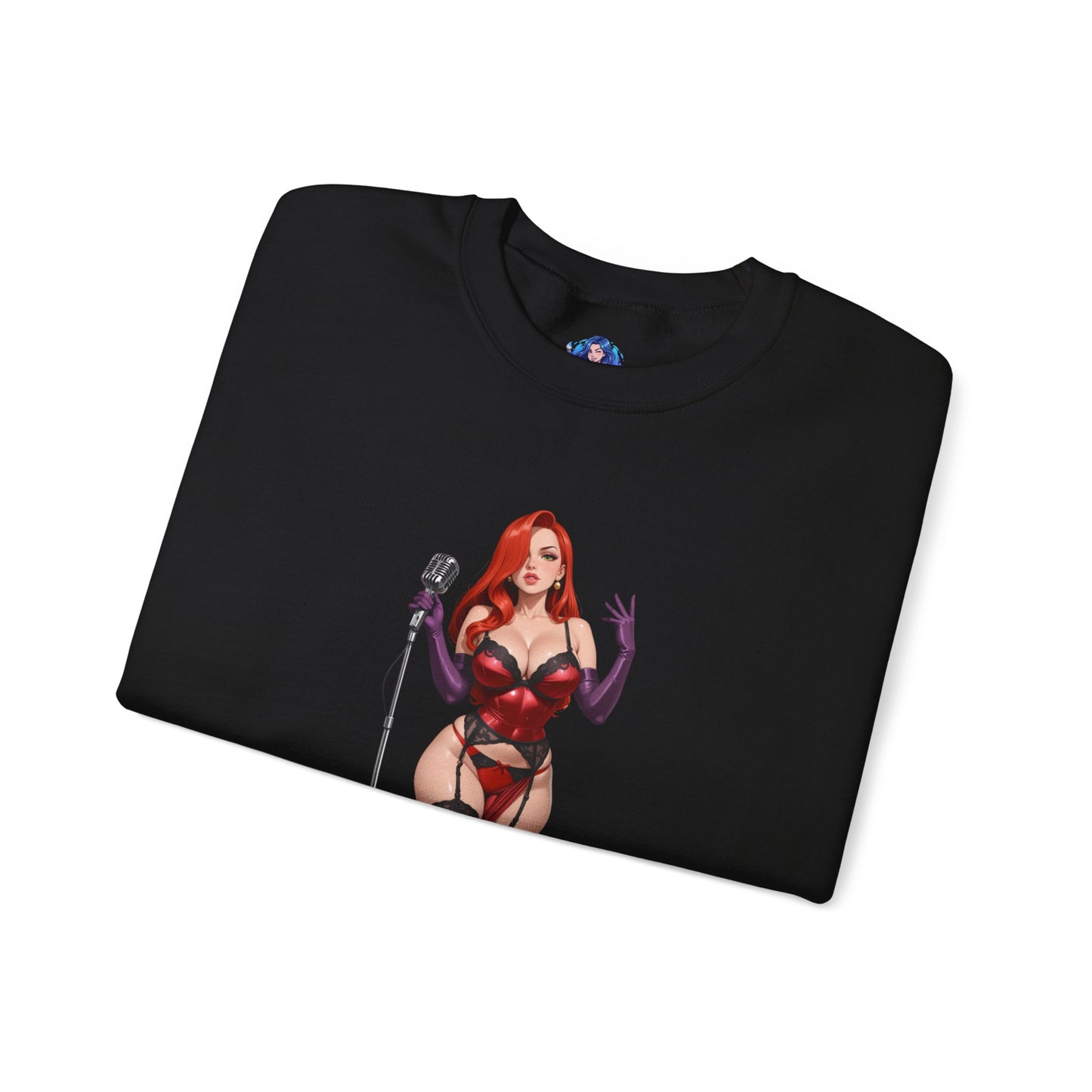 Jessica Rabbit Sweatshirt, klassischer Cartoon-Rundhalsausschnitt, gemütliche Retro-Streetwear für Fans