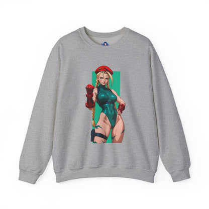Cammy White Sweatshirt, Street Fighter Crewneck, Premium Gaming Apparel for Fans