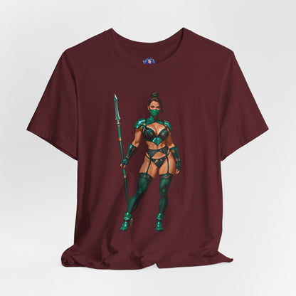 Jade T-Shirt | Mortal Kombat Grafik-T-Shirt für Gamer &amp; Anime-Fans | Krieger-Waifu-Shirt