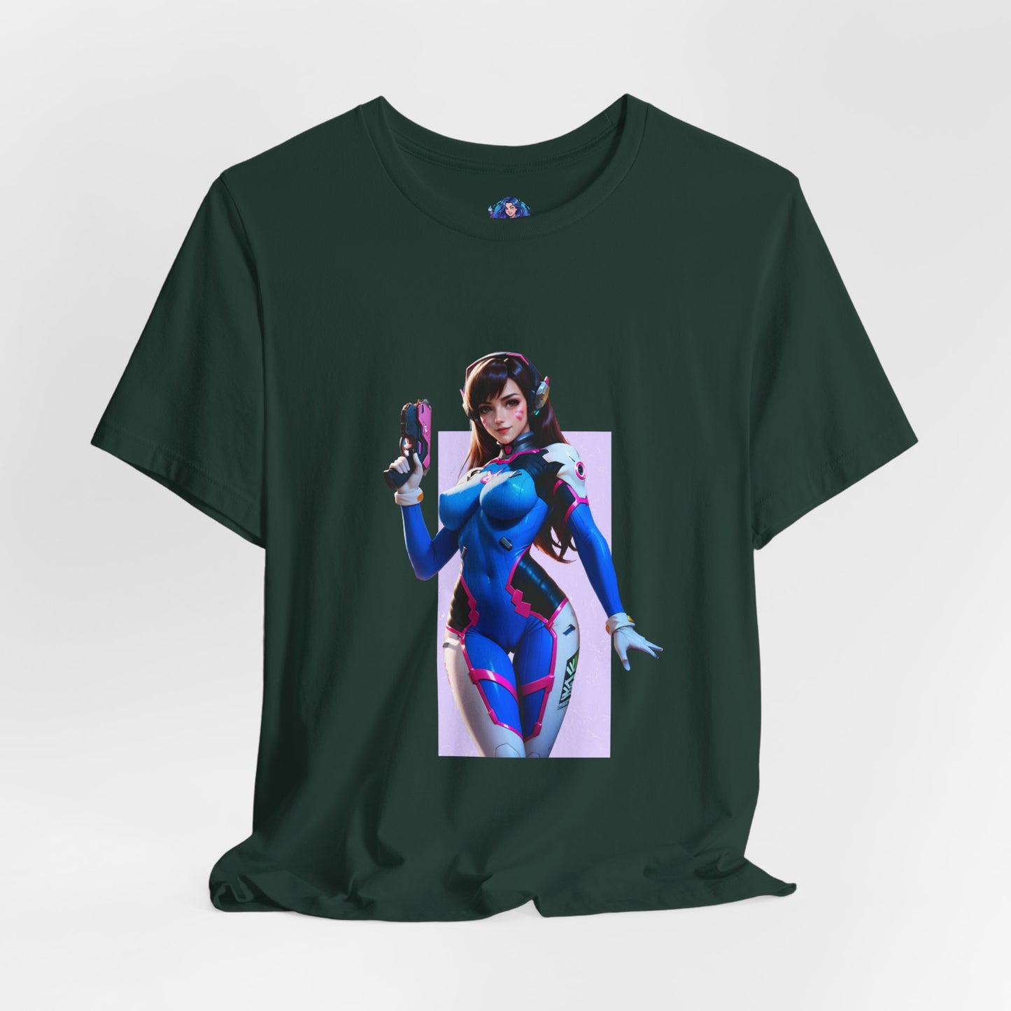 D.Va-T-Shirt | Overwatch-Gamer-Girl-Shirt für Otakus und E-Sport-Fans | Süßes Waifu-Shirt
