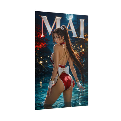 Mai Shiranui King of Fighters Poster Wall Art Character Room Decor Collectible P
