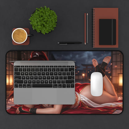 King of Fighters Mouse Pad, Mai Desk Mat, Anime Decor XXL