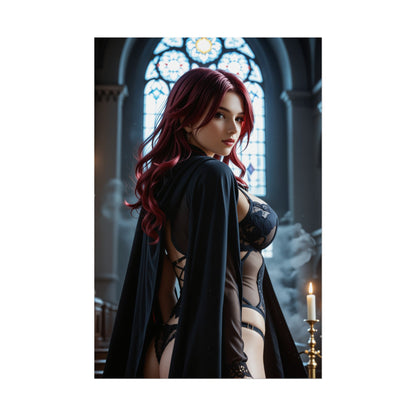 Настінний художній плакат Вайфу | Принт аніме Розарія для ігрової обстановки або спальні