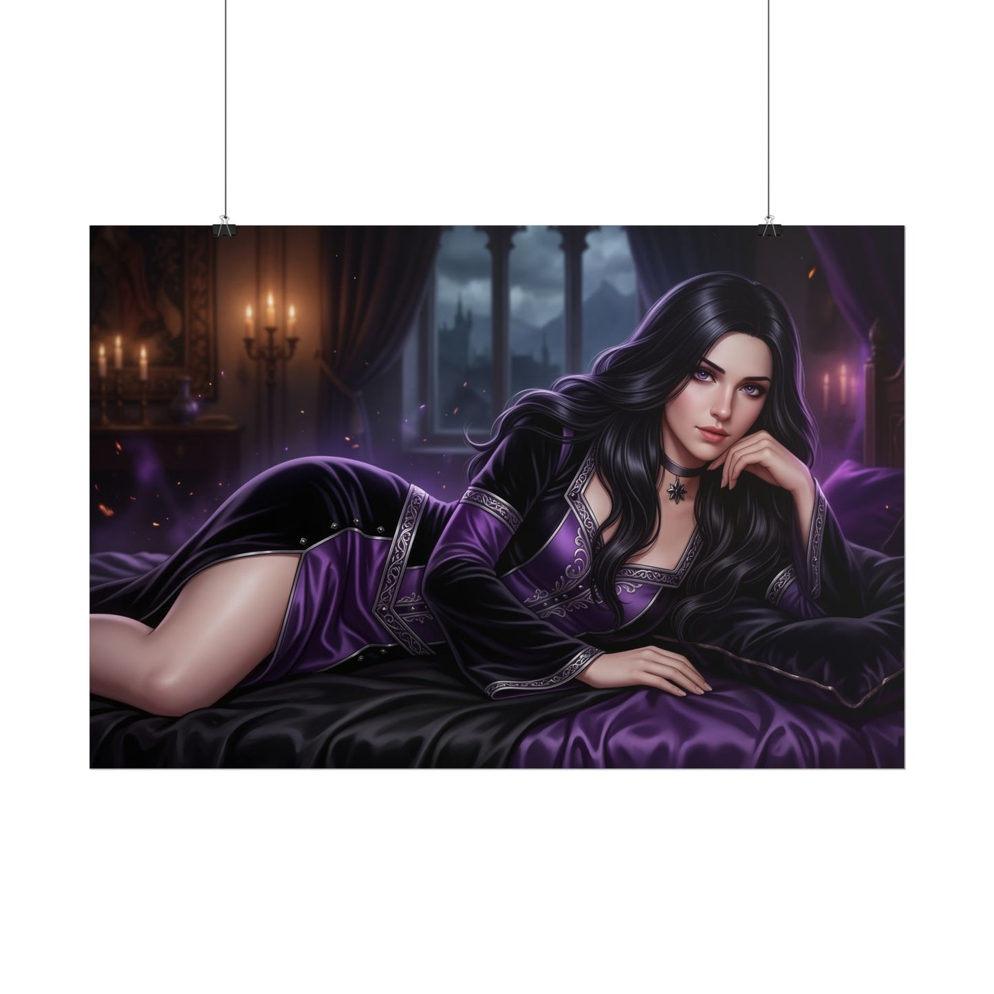 Yennefer Poster, The Witcher Wall Art, Fantasy Print, Room Decor