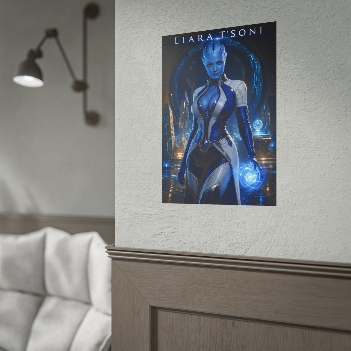 Mass Effect Liara T'Soni Poster Sci Fi Wall Art Print