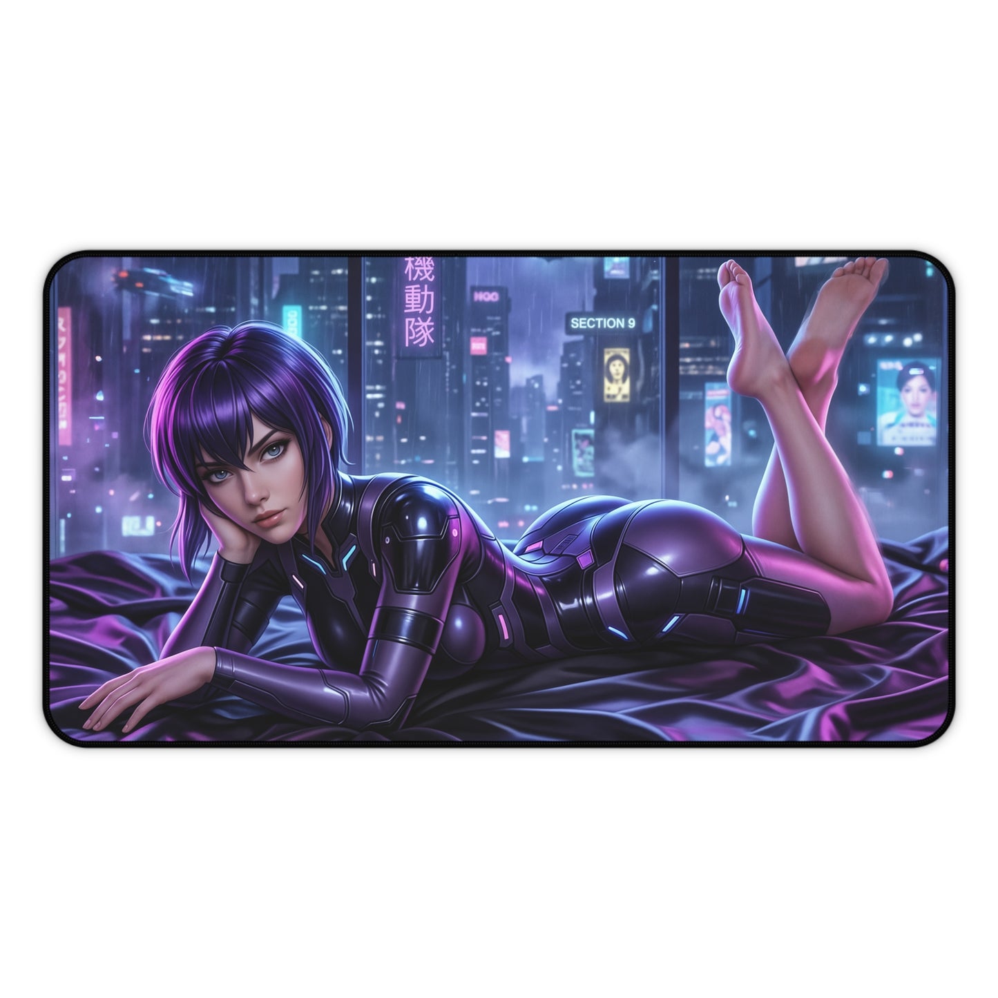 Ghost in the Shell Mouse Pad, Motoko Desk Mat, Gamer Gift