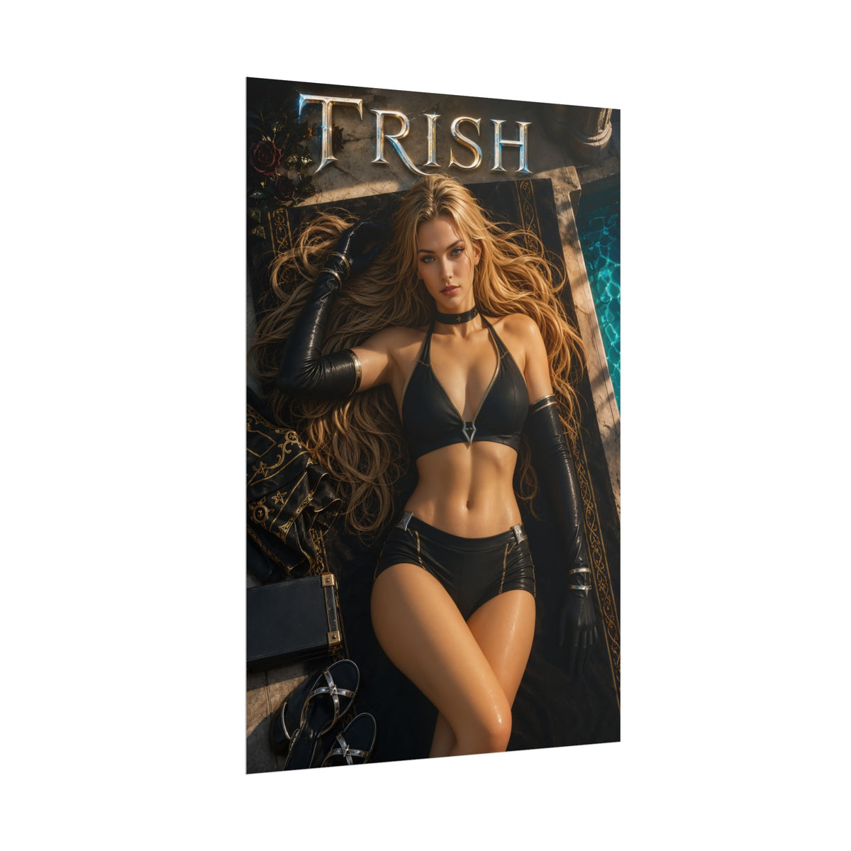 Trish Character Poster Devil May Cry Gamer Gift Gaming Setup Wall Decor Print