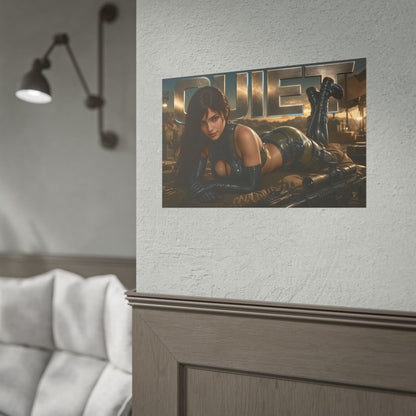 Quiet Metal Gear Poster Gaming Wall Art Gamer Room Decor Collectible Print