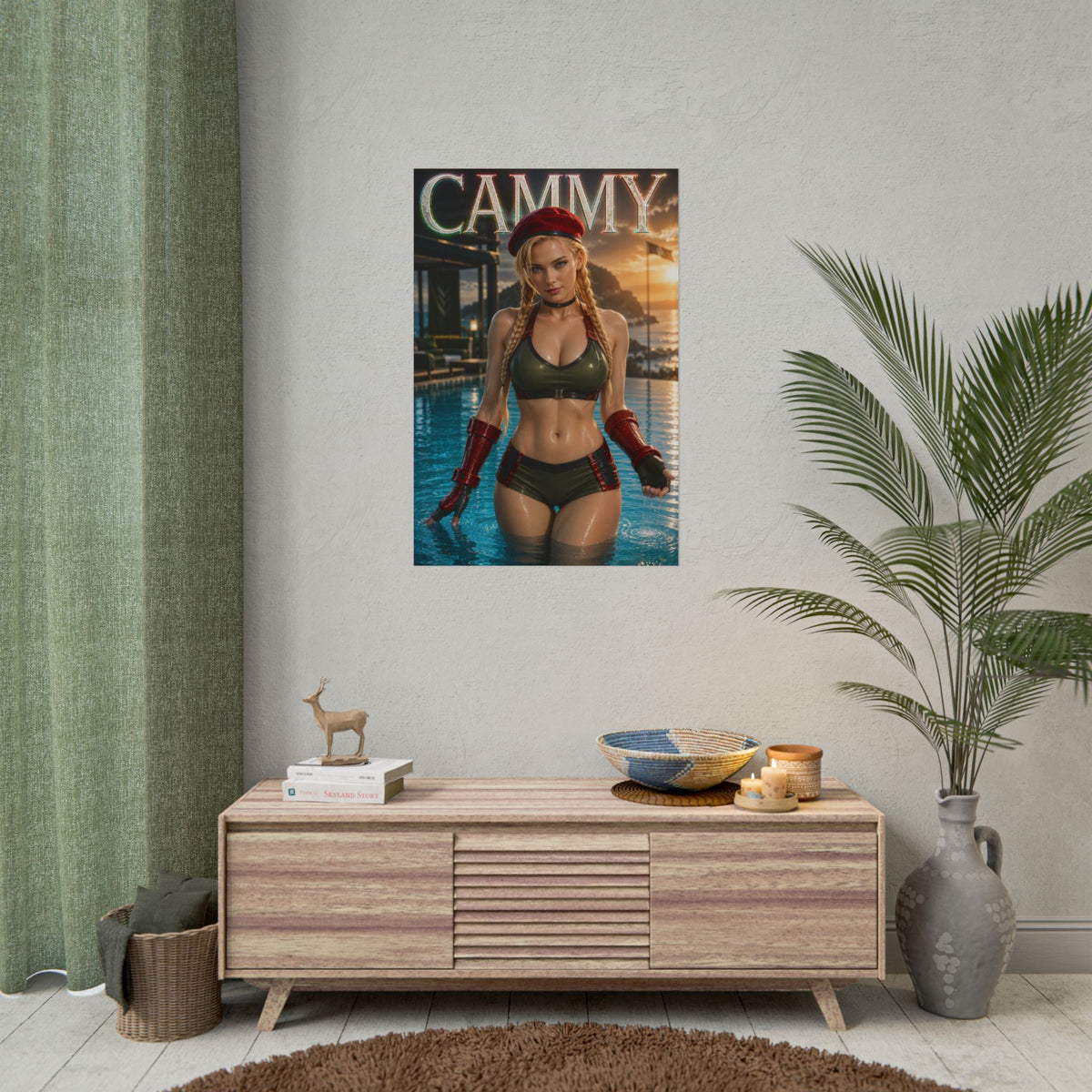 Cammy White Street Fighter Poster Wall Art Character Room Decor Collectible Prin
