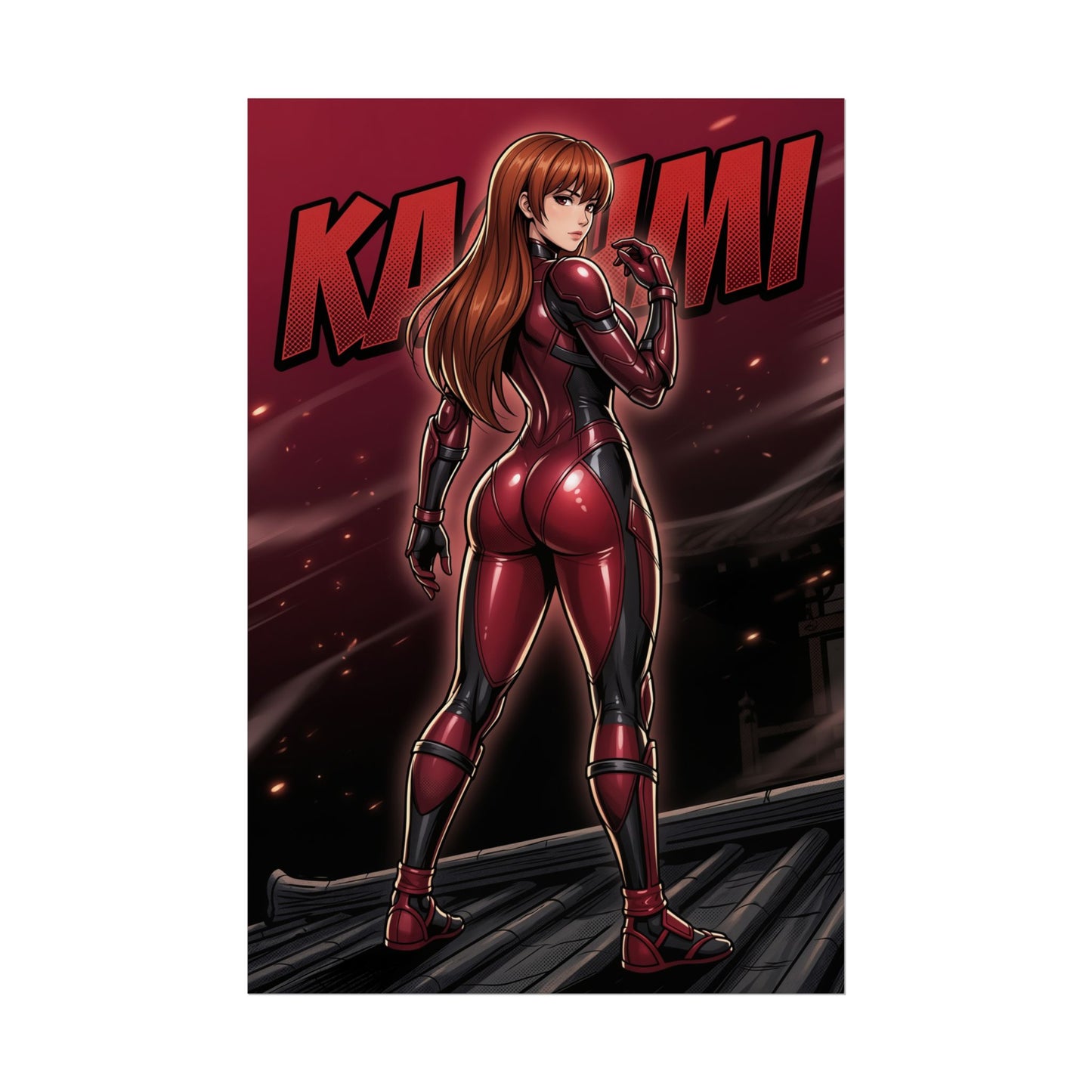 Kasumi Poster, Dead or Alive Wall Art, Combat Girl Print, Fighting Game Decor, Gamer Room Wall Art, Gift