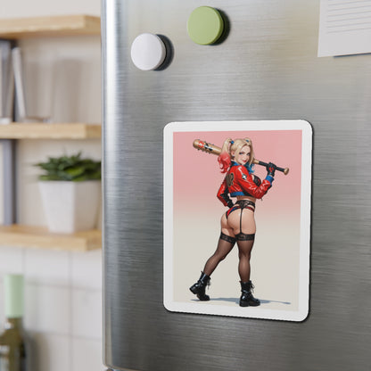 Harley-Magnet – Gothic-Anime-Comic-Magnet, Kühlschrankdeko mit heißer Schurkin