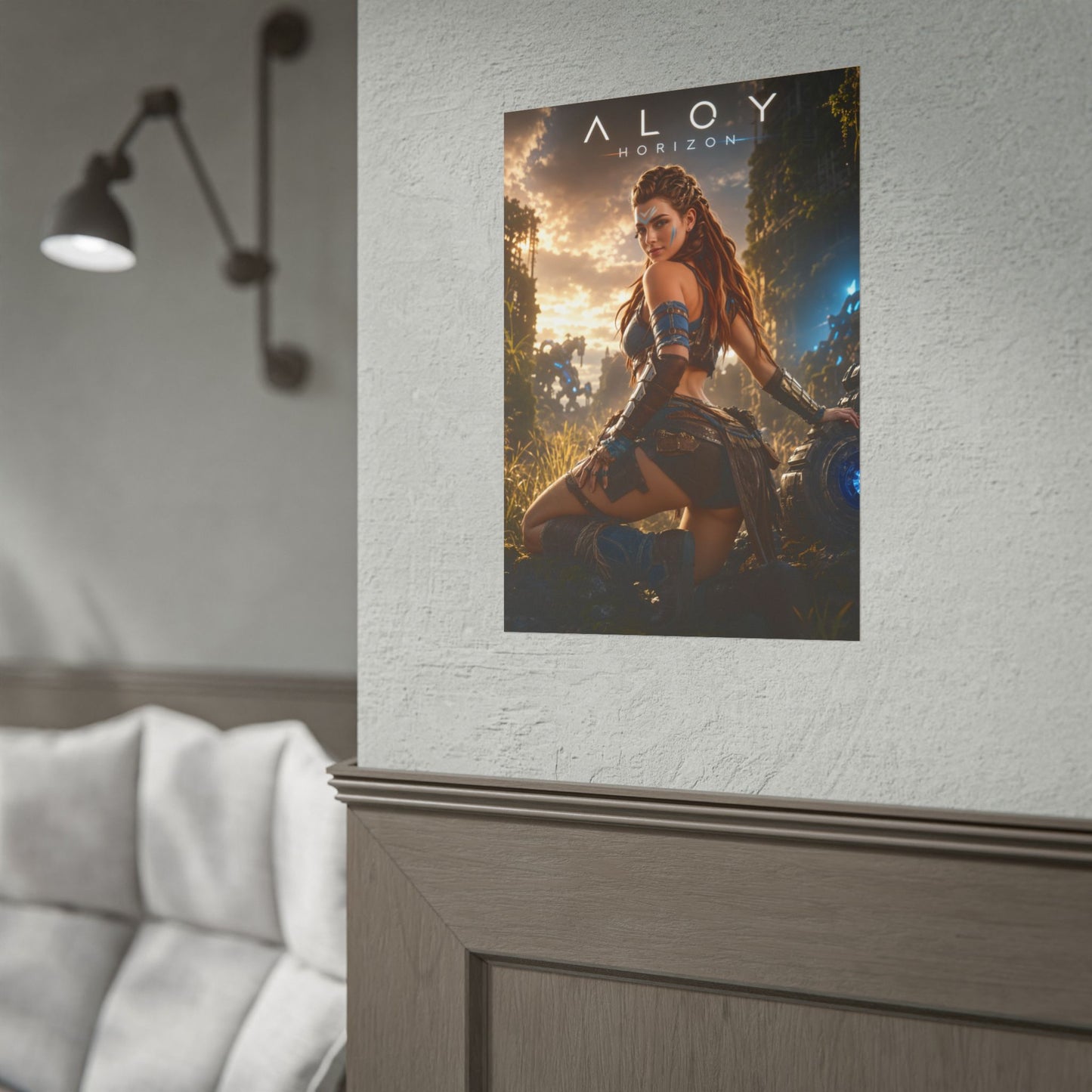 Aloy Horizon Poster, Gaming Wall Art, Fantasy Print, Adventure Decor